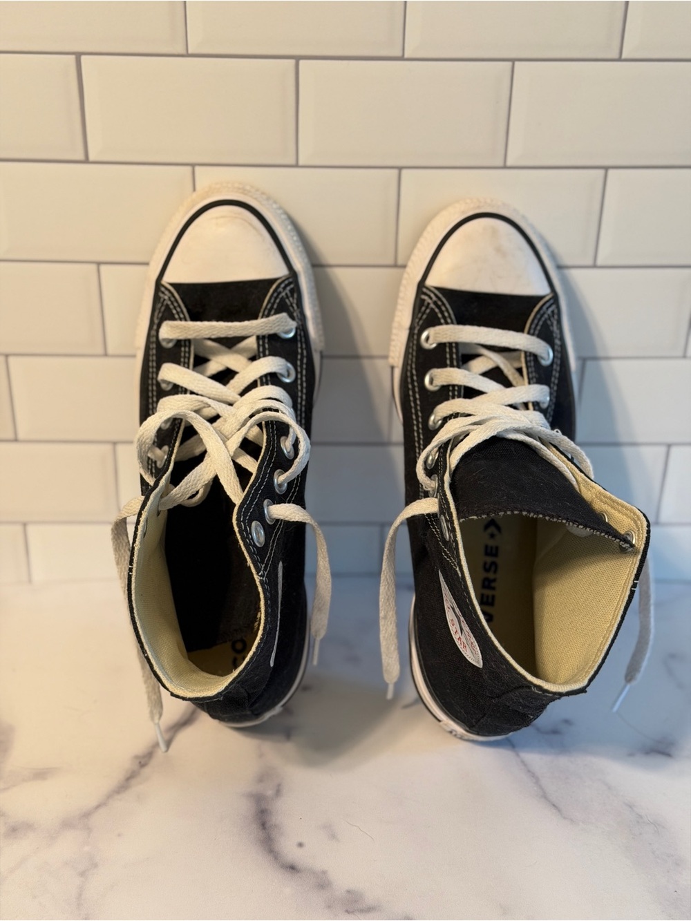 Converse Chuck Taylor All Star High Top Black Sneakers Women’s 8 Men’s 6 - Picture 7 of 12